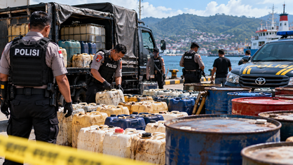 Polda Maluku Ungkap Dua Kasus BBM Subsidi, 1.130 Liter Disita di Ambon dan Maluku Tengah