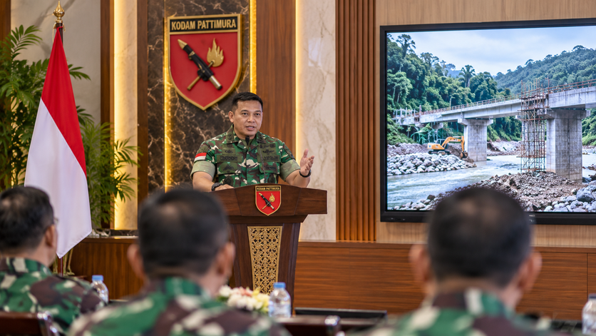 Kodam Pattimura Hentikan Sementara Pembangunan Jembatan Sungai Waitomu Ambon